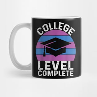 College Level Complete Video Game Gamer Men Graduation Mug